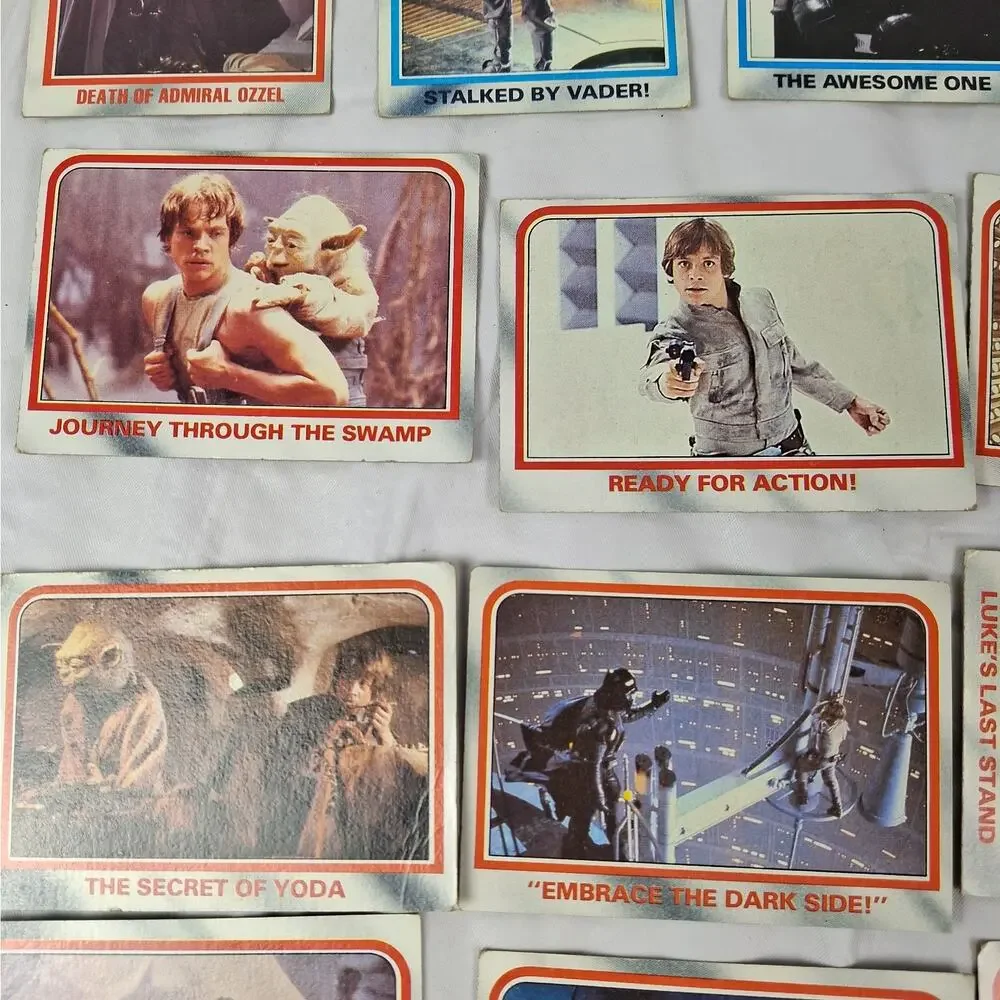 Vintage 1980 Topps Star Wars The Empire Strikes Back Trading Card Lot (25 Cards)
